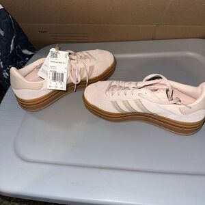 NEW Adidas Gazelle Bold Youth Girl Size 6.5 (Women size 8) Taupe